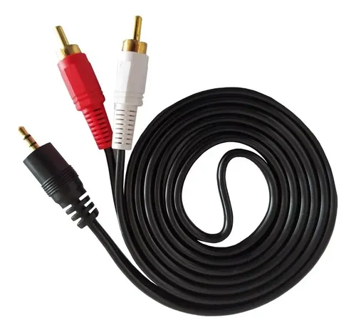 CABLE | RCA A PLUG | PUNTA DORADA | 3 MTS