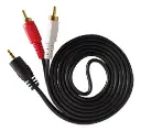 CABLE | RCA A PLUG | PUNTA DORADA | 3 MTS