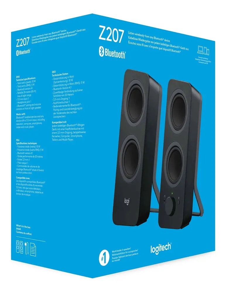 CORNETAS LOGITECH | Z207 2.0 | BLUETOOTH
