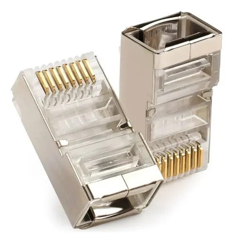 CONECTOR | RJ45 | BLINDADO | CAT 5 | POR UNIDAD