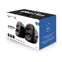 CORNETAS UNNO TEKNO | SP9012RD BRAZZA | USB 2.0 | BLACK ROJO | SP9012RD