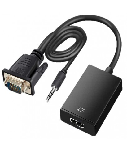 CONVERTIDOR | HDMI A VGA | AUDIO BOLSA