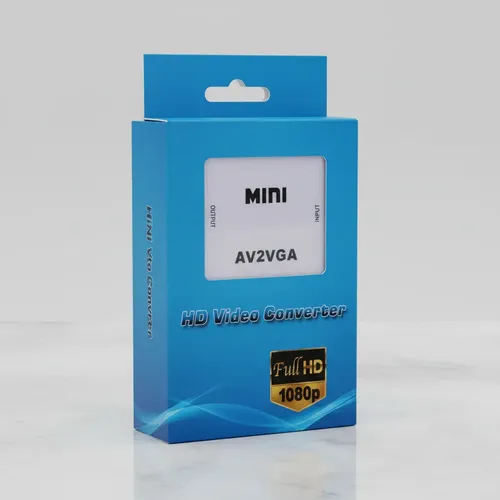 CONVERTIDOR | RCA (AV) A VGA | DE CAJA