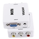 CONVERTIDOR | VGA A RCA CON AUDIO | CAJA