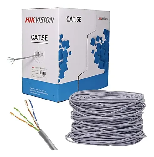 DS-1LN5E-E|E | CABLE UTP | HIKVISION | 305MTS | CAT 5E | 100% COBRE | 24AWG