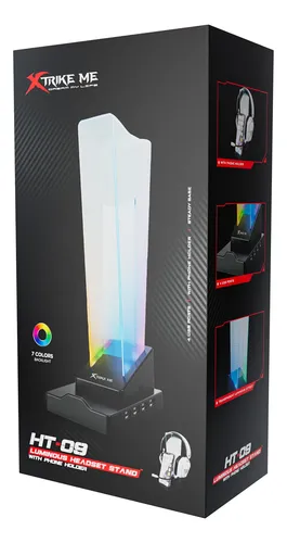 ESTACION AUDIFONO | CON HUB USB | XTRIKE ME | HT-09 4*2.0 HUB | 7 COLORS 