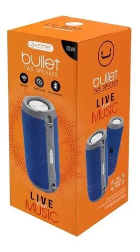 CORNETAS UNNO TEKNO | SP9213BL | BULLET TWS BLUETOOTH | 10W | 1500MAH | AZUL