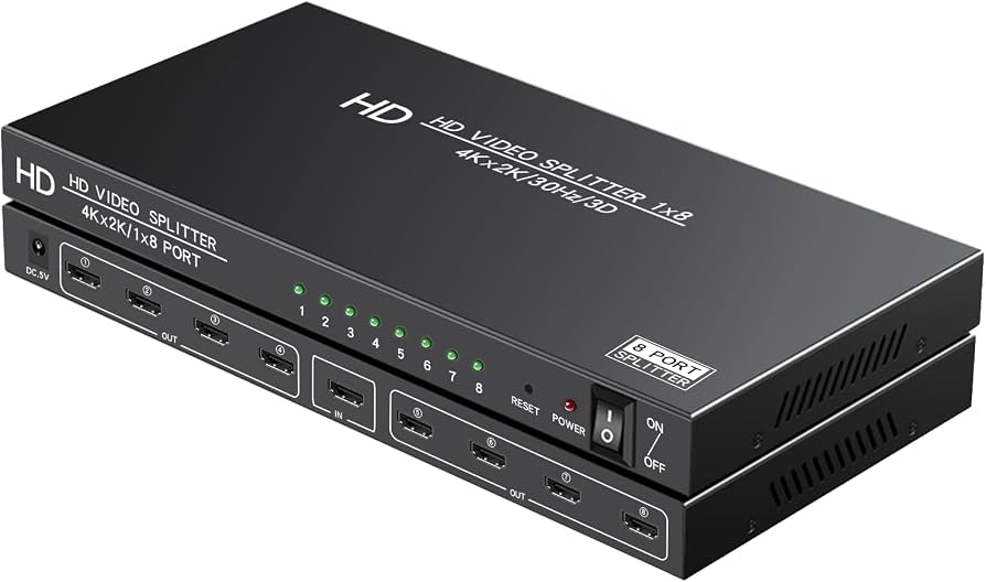 SPLITTER | HDMI A HDMI | 1X8 | 2K | 4K | HD | 8 SALIDAS