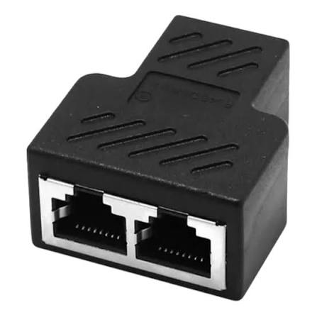 UNION | RJ 45 | DUAL | 1X2 | COMPATIBLE CON DOS EQUIPOS | PACK 2