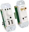 AMPLIFICADOR DE PARED | PYLE | 100W | 2 SALIDAS | TERMINAL BLOCK | BLUETOOTH | USB | AUXILIAR 3.5MM | PWPBT67 | DUAL