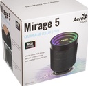 CPU COOLER AEROCOOL MIRAGE 5 | ARGB | 4 PINES | 230W | SOPORTA INTEL LGA2066 | AM5 | NEGRO