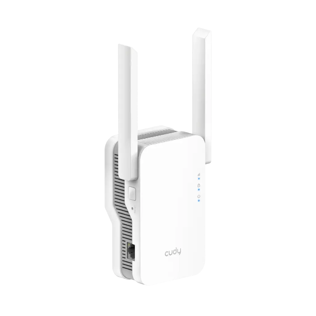 EXTENSOR | REPETIDOR | CUDY | RE1800 | DUAL BAND | AX1800 | WIFI 6 | MESH | 1 PUERTO | GIGABIT | 2 ANTENAS