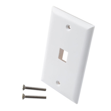 FACE PLATE | 1 TOMA | BLANCO | WIREPLUSS | WP-FP01-WHITE