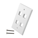 FACE PLATE | STC | 4 TOMAS | BLANCO | 4X2 | STC-FP04