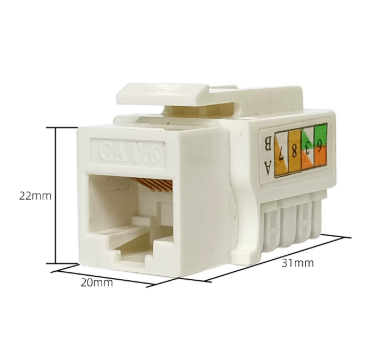 KEYSTONE | INSERTO | JACK | COUPLER | CAT6 | RJ45 | QNET | BLANCO | QNET6KJWH