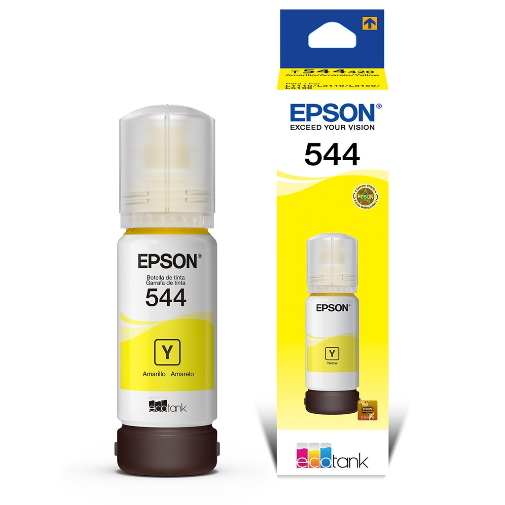 BOTELLA DE TINTA | ORIGINAL | EPSON | T544 | AMARILLA | L1110 | L3110 | L3150 | L3250 | L5190 | L4260