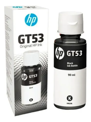 BOTELLA DE TINTA | ORIGINAL | HP | GT53 | PARA IMPRESORA | SMART TANK | 315 | 415 | 510 | 515 | 519 | 550 | 580 | 610 | SERIES NEGRO | 90ML