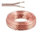 CABLE | PARA CORNETAS Y SONIDO | RVB | 2X1.0 | (CCA) | 30 METROS | TRANSPARENTE CON IDENTIFICADOR DE POSITIVO