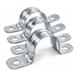 ABRAZADERA | METALICA PARA TUBO DE 1 | 1/2" | DOBLE | LESSO