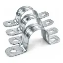 ABRAZADERA | METALICA PARA TUBO DE 1 | 1/2" | DOBLE | LESSO