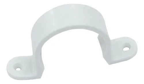ABRAZADERA | PARA TUBERIA | PVC 1/2" | BLANCA | LESSO