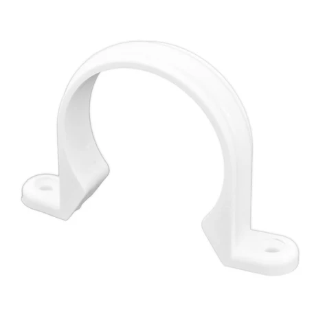 ABRAZADERA | PARA TUBERIA | PVC 3/4" | LESSO | BLANCA