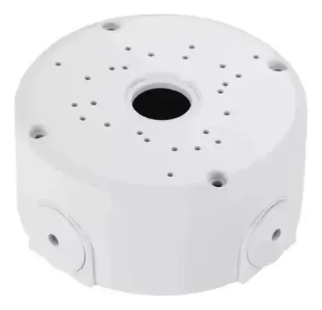 CAJETIN REDONDO | PVC | CON TAPA | PARA CAMARA Y BALUN | BLANCA | LESSO