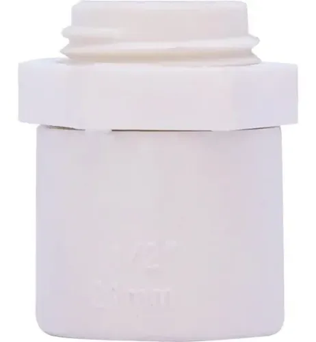 CONECTOR PARA TUBERIA | PVC 1/2" | LESSO | BLANCO