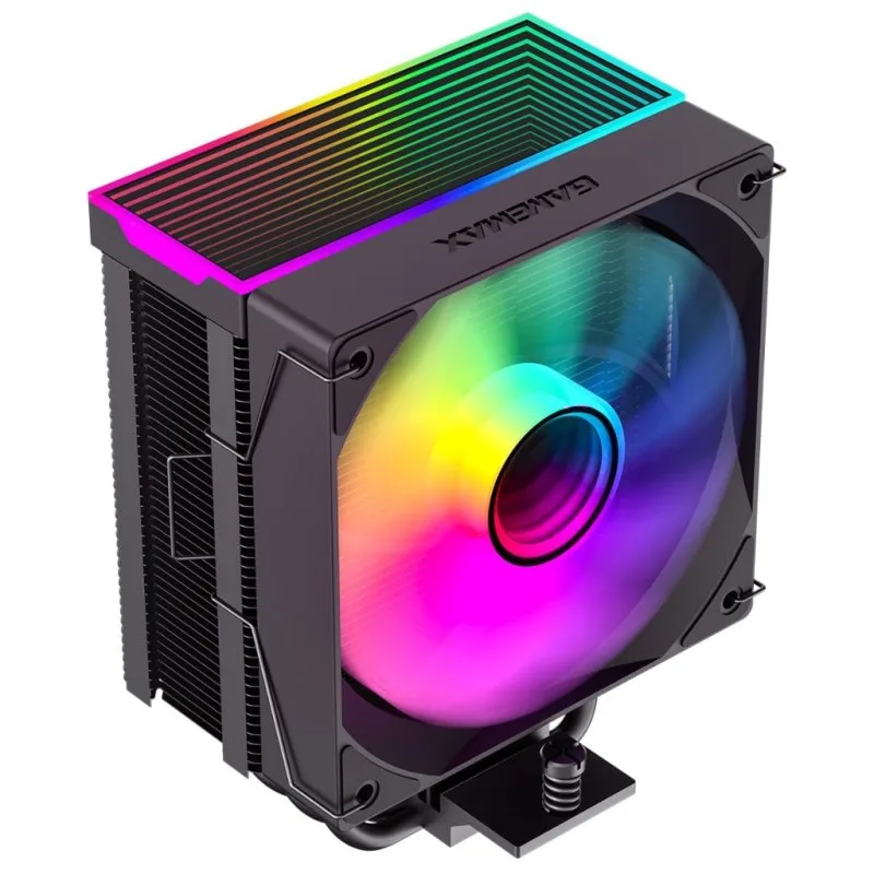 CPU FANCOOLER AZZA THERMAL TEMPEST ACAZ-A1204-FQ01 | TORRE 4 TUBOS TDP 150W | INTEL | AM4 | AM5 | RGB | NEGRO