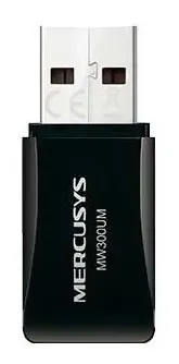 ADAPTADOR MINI | MERCUSYS | MW300UM | USB WIFI LAN 300MPS