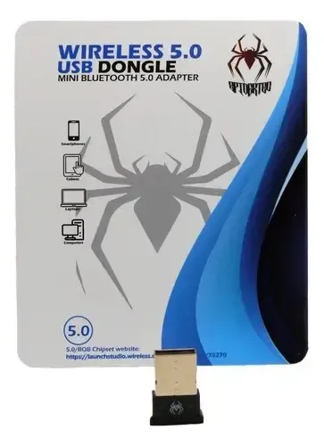 ADAPTADOR | SPIDERTEC | MINI USB | BLUETOOTH | V5.0