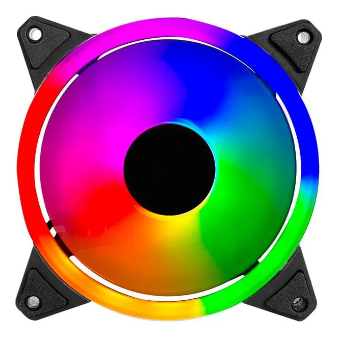 FANCOOLER | VENTILADOR | JEMIP | GLINE | RGB | NEGRO | 12CM | JP12-99ARGB-BK