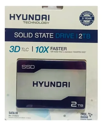 DISCO DURO SOLIDO | HYUNDAI | 2TB | SDD | 2.5" | 3D | NAND | SATA 3 | C2S3T|2TB