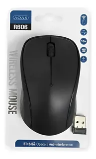 MOUSE | JEMIP | J527 | WIRELESS | 2.4 GHZ | 3 BOTONES | OPTICO | USB | NEGRO
