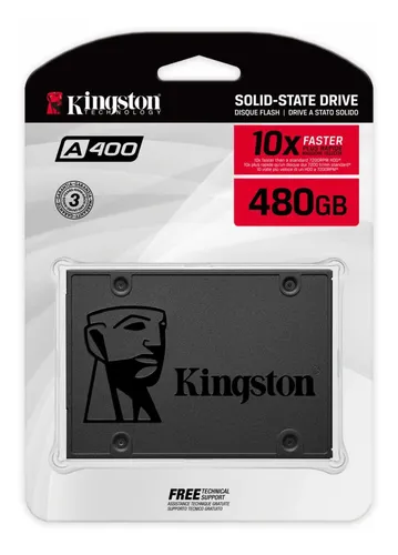 DISCO DURO SOLIDO | KINGSTON | SSD | 480GB | A400 | SATA | 2.5 | 3.0