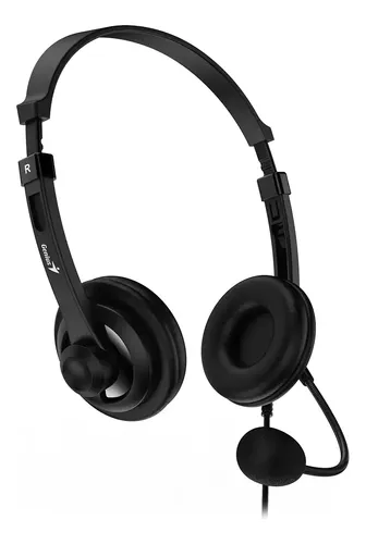 AUDIFONO CON MICROFONO GENIUS HS-230U | CONTROL DE VOLUMEN | USB-A | NEGRO