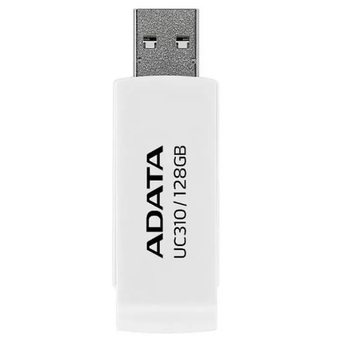 PENDRIVE | FLASH DRIVE | ADATA | 128GB | USB 3.0 | GEN 1 | COLOR BLANCO | UC-310-128G-RWH