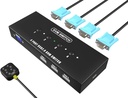 SWITCH | KVM | USB 1 X 4 | SIN CABLE USB | VGA