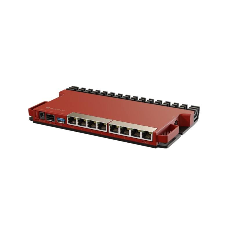 MIKROTIK | ROUTER | L009UIGS-RM | 8 PUERTOS | GIGABIT | 1 SFP | 1 PUERTO | 2.5G | 512MB RAM | 800MHZ | CARCASA DISIPADORA | RACK