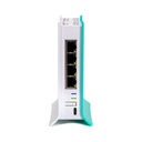 MIKROTIK | ROUTER LITE | L41G-2AXD | WIFI 6 | AX600 | 4 PUERTOS | GIGABIT | 256MB RAM | CPU 800MHZ