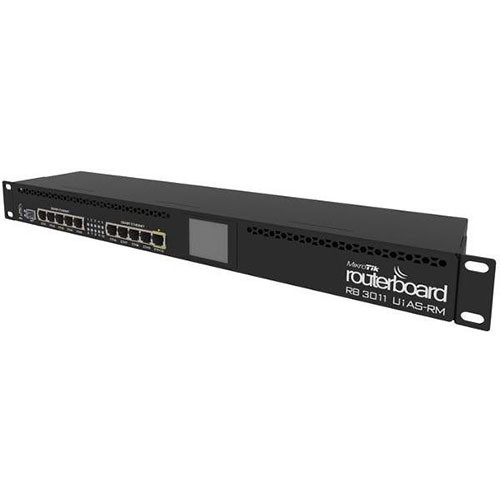 MIKROTIK | ROUTERBOARD | CPU 2 | NUCLEOS | 10 PUERTOS | GIGABIT | 1 SFP | LICENCIA | NIVEL 5 | RACK | RB3011UIAS-RM