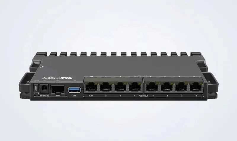 MIKROTIK | ROUTERBOARD | RB5009UG+S+IN | 7 PORTS | GIGABIT | 1 PORT | MULTIGIGABIT | 2.5G | 1 SP | 10G | 1GB | RAM | L5 | LICENCIA
