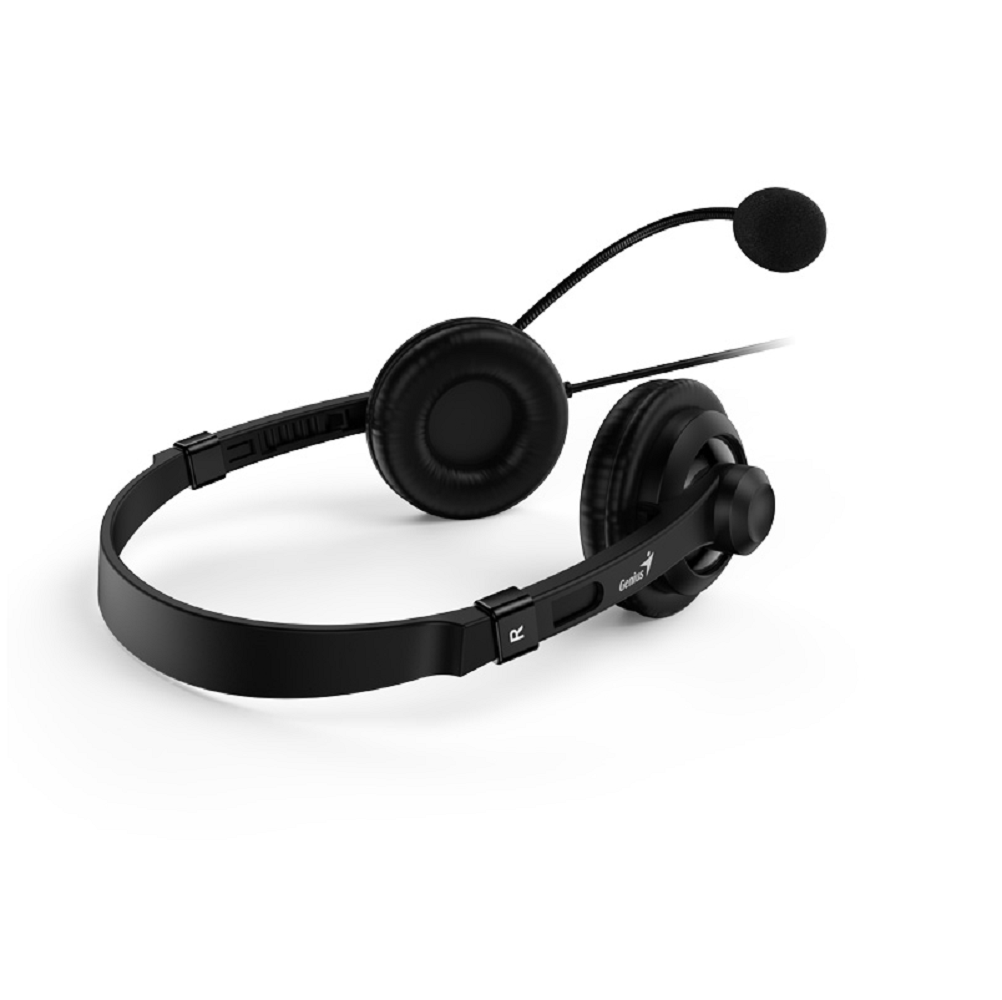 AUDIFONO CON MICROFONO GENIUS HS-230U | CONTROL DE VOLUMEN | USB-A | NEGRO