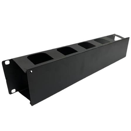 ORGANIZADOR | HORIZONTAL | 2U | 19" | METALICO | COLOR NEGRO | METALNET 01PT180