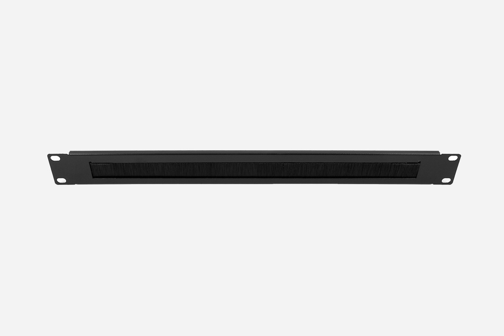 ORGANIZADOR HORIZONTAL | PASACABLES CON CEPILLOS | 1U | 19" | METALICO | OL-ORG-CEP-1U
