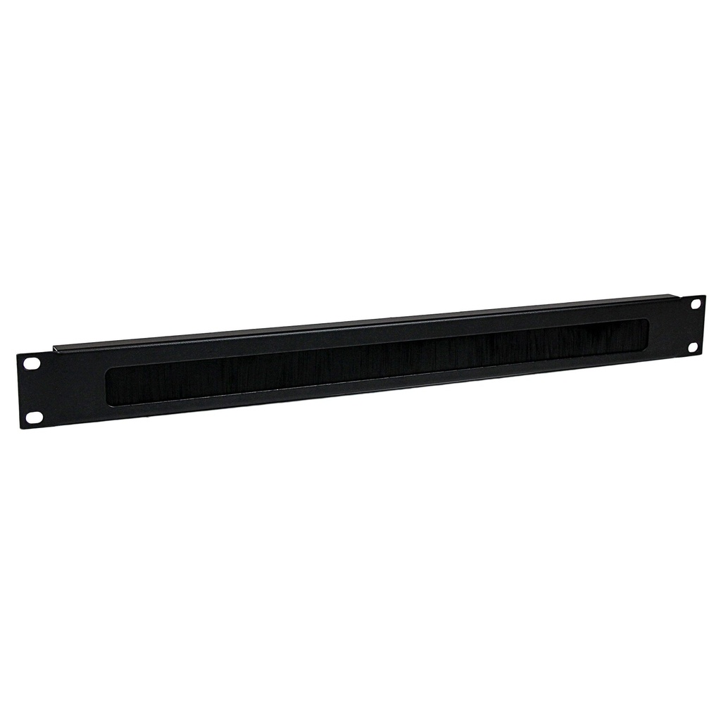 ORGANIZADOR HORIZONTAL | PASACABLES CON CEPILLOS | 1U | 19" | METALICO | OL-ORG-CEP-1U