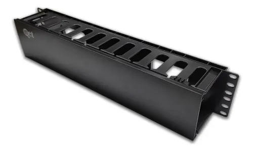 ORGANIZADOR HORIZONTAL | STC | 2U | PLASTICO |19"| CON TAPA | NEGRO | STC-CO2U