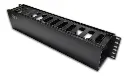 ORGANIZADOR HORIZONTAL | STC | 2U | PLASTICO |19"| CON TAPA | NEGRO | STC-CO2U
