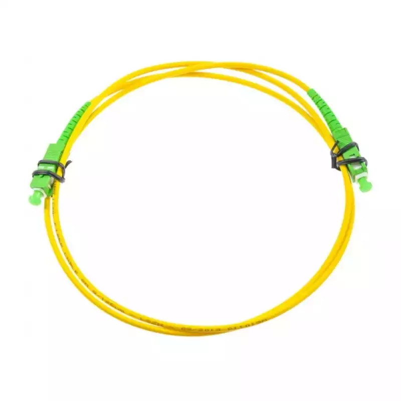 PATCH CORD FIBRA OPTICA | APC APC | 1 METRO VERDE A VERDE | WIREPLUS