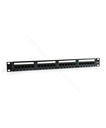 PATCH PANEL CAT 6 24 PUERTOS QNET RACKEABLE 19" QNET6PP24